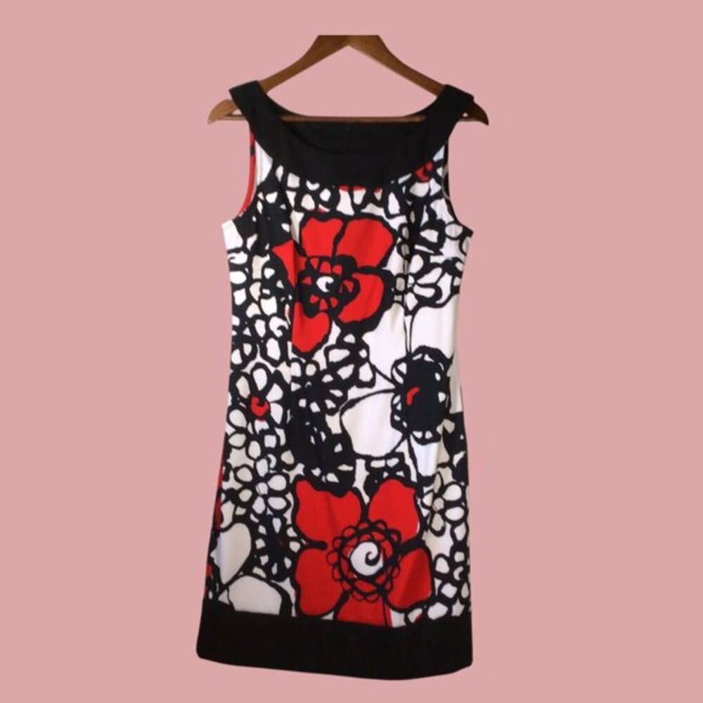 Connected Apparel Floral Printed Sleeveless Dress Size 10